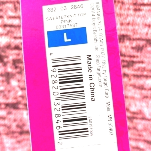 Exhilaration l heathered pink hi-lo hem lace ruffle on hem sweater. - Picture 4 of 8